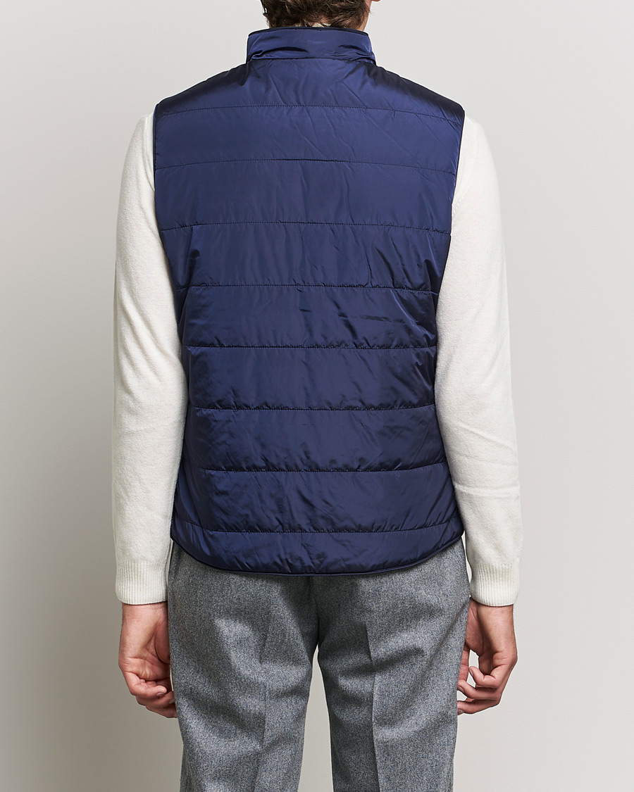 Herr | Västar | Stenströms | Padded Nylon Vest Navy