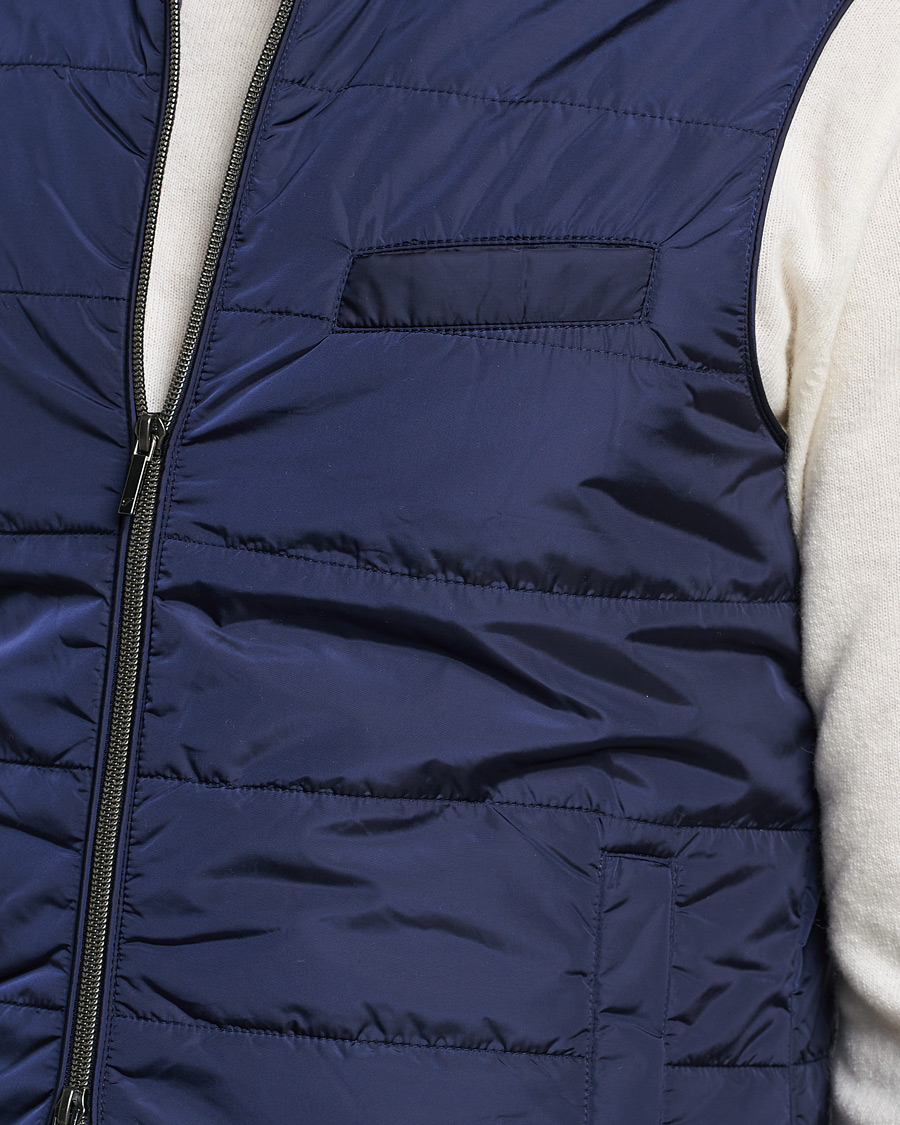 Herr | Västar | Stenströms | Padded Nylon Vest Navy