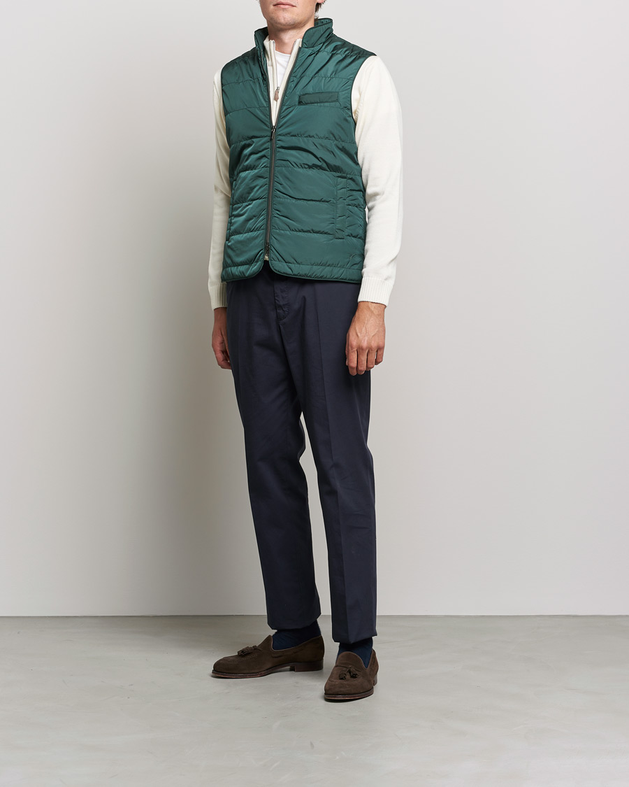 Herr | Jackor | Stenströms | Padded Nylon Vest Green