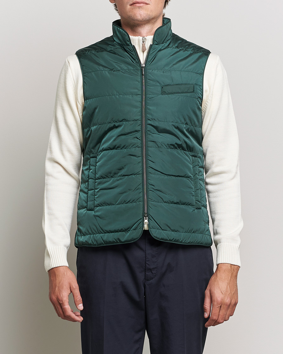 Herr | Jackor | Stenströms | Padded Nylon Vest Green