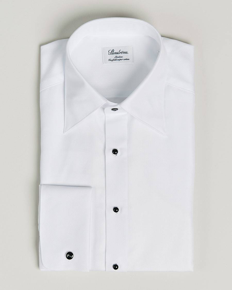 Herr | Smokingskjorta | Stenströms | Slimline Tuxedo Shirt White