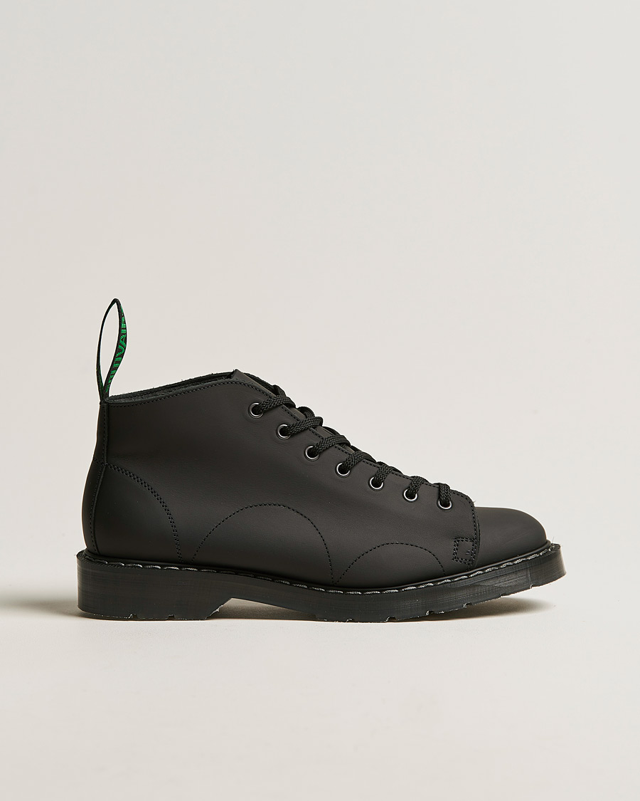 Herr | Solovair 7 Eye Monkey Boot Black Greasy | Solovair | 7 Eye Monkey Boot Black Greasy