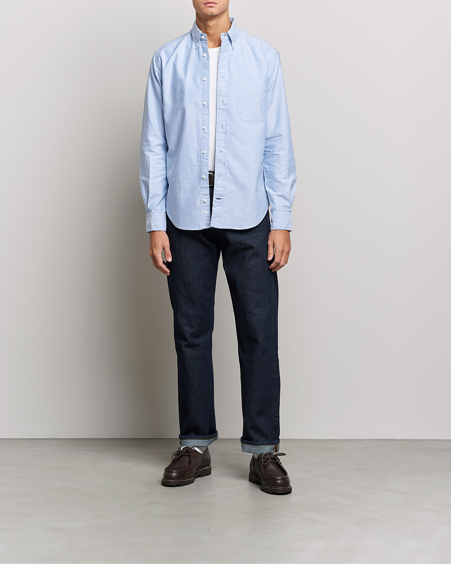 Herr | Skjortor | Gitman Vintage | Button Down Oxford Shirt Light Blue