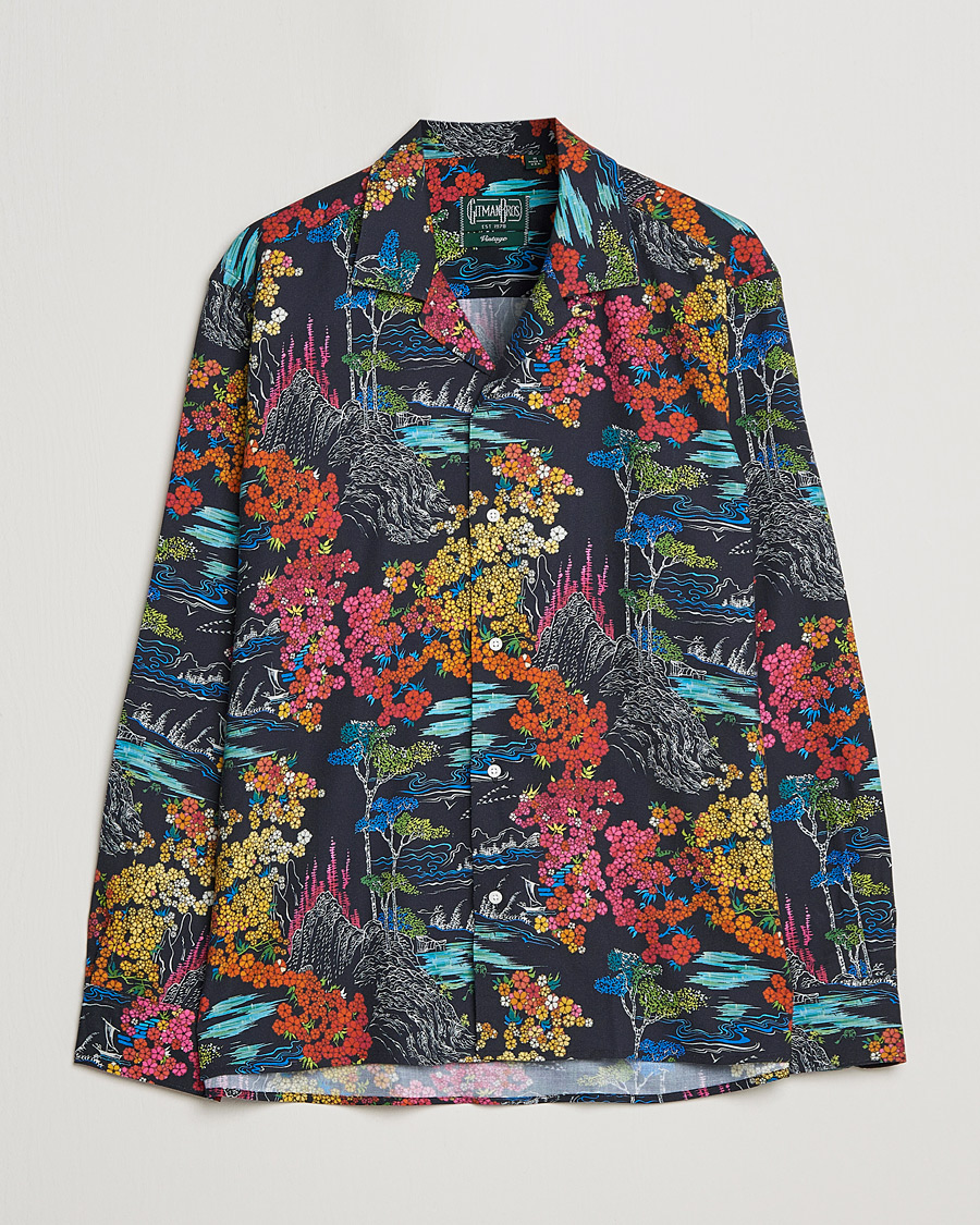 Herr | Skjortor | Gitman Vintage | Japanese Winter Garden Camp Shirt Multicolor