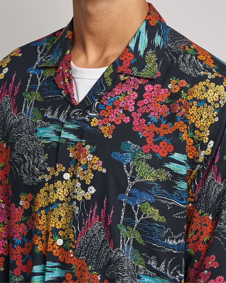 Herr | Skjortor | Gitman Vintage | Japanese Winter Garden Camp Shirt Multicolor