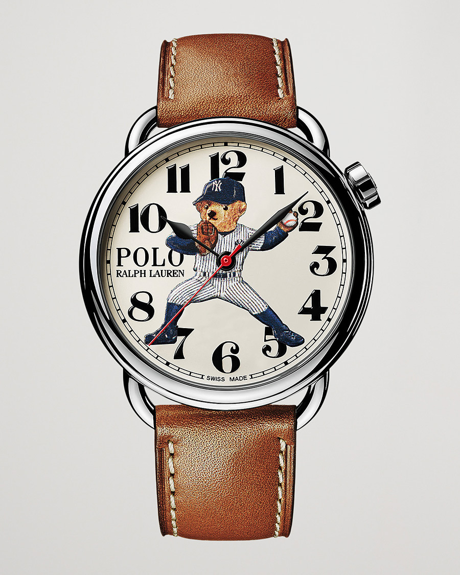 Herr | Polo Ralph Lauren 42mm Automatic Yankee Bear White Dial | Polo Ralph Lauren | 42mm Automatic Yankee Bear White Dial