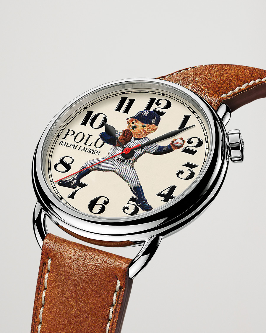 Herr | Accessoarer | Polo Ralph Lauren | 42mm Automatic Yankee Bear White Dial 