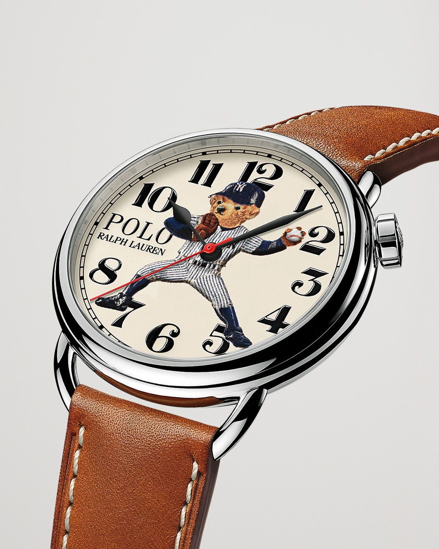 Herr | Polo Ralph Lauren 42mm Automatic Yankee Bear White Dial | Polo Ralph Lauren | 42mm Automatic Yankee Bear White Dial
