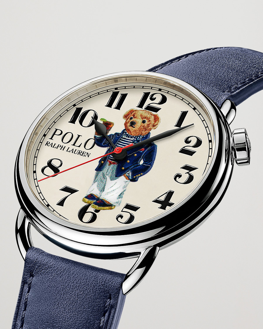 Herr | Fine watches | Polo Ralph Lauren | 42mm Automatic Riviera Bear White Dial 