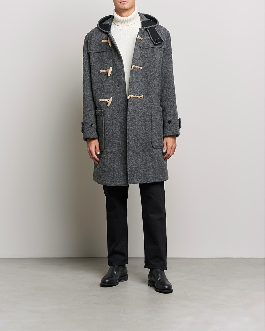 Herr | Jackor | Gloverall | 575 Monty Original Duffle Coat Grey/Blackwatch