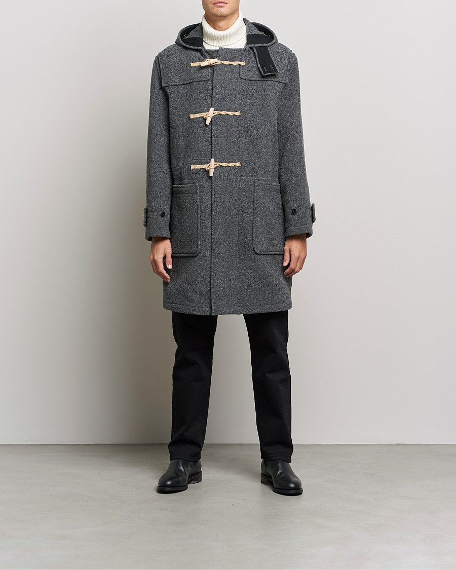 Herr | Jackor | Gloverall | 575 Monty Original Duffle Coat Grey/Blackwatch