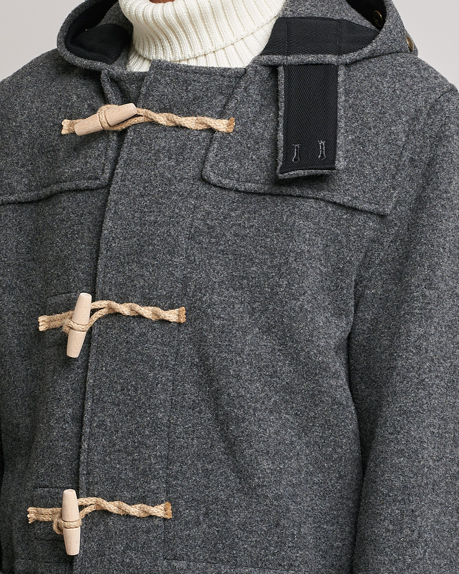 Herr | Jackor | Gloverall | 575 Monty Original Duffle Coat Grey/Blackwatch