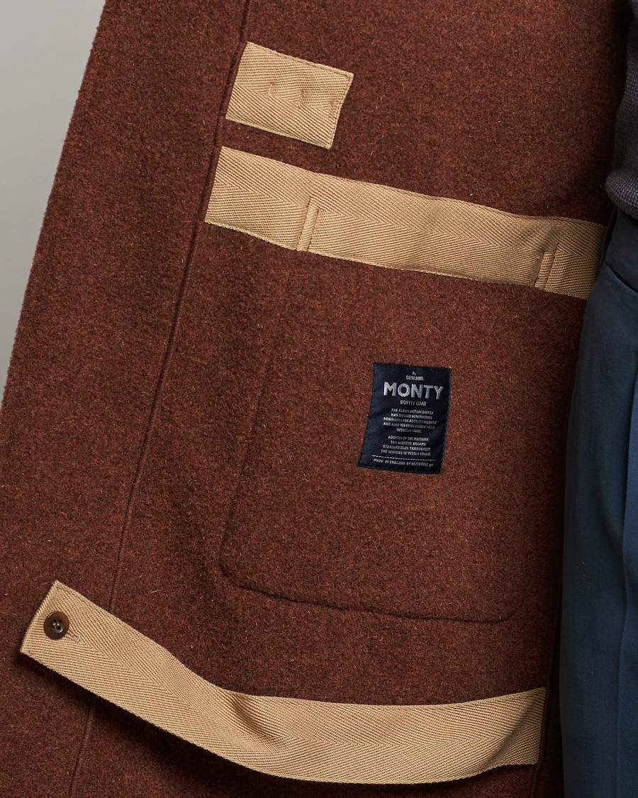 Herr | Jackor | Gloverall | 575 Monty Original Duffle Coat Rust