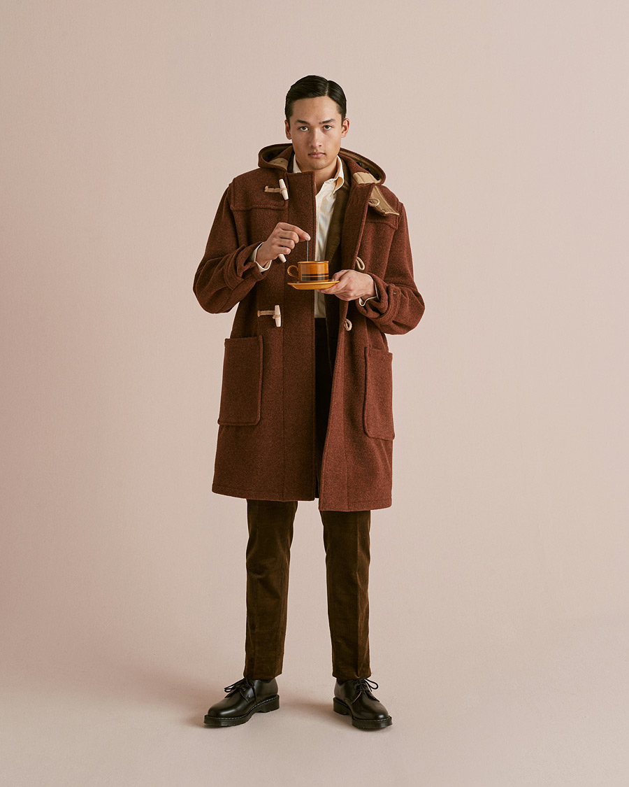 Herr | Jackor | Gloverall | 575 Monty Original Duffle Coat Rust