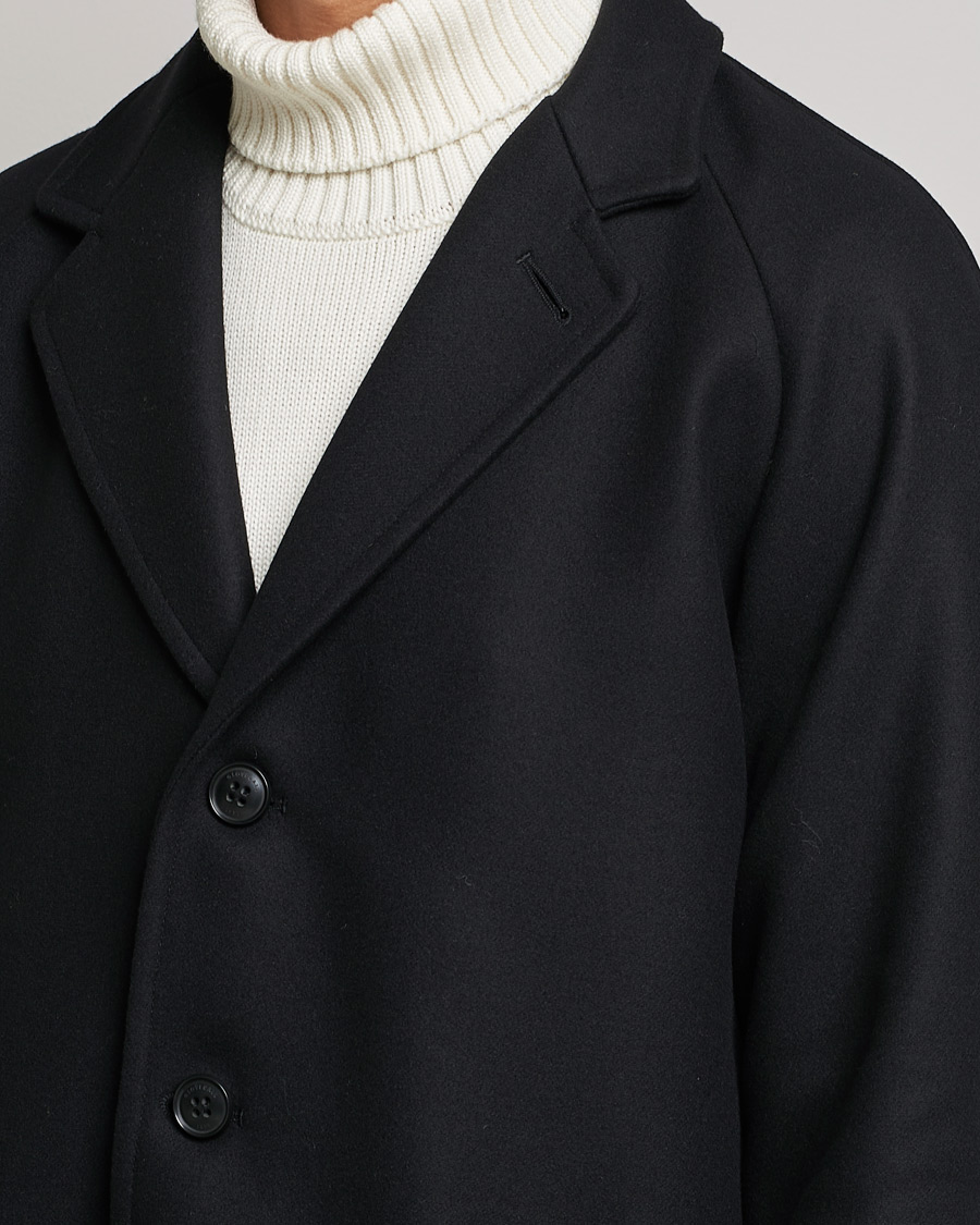 Herr | Jackor | Gloverall | Chesterfield Wool/Cashmere Refined Coat Black