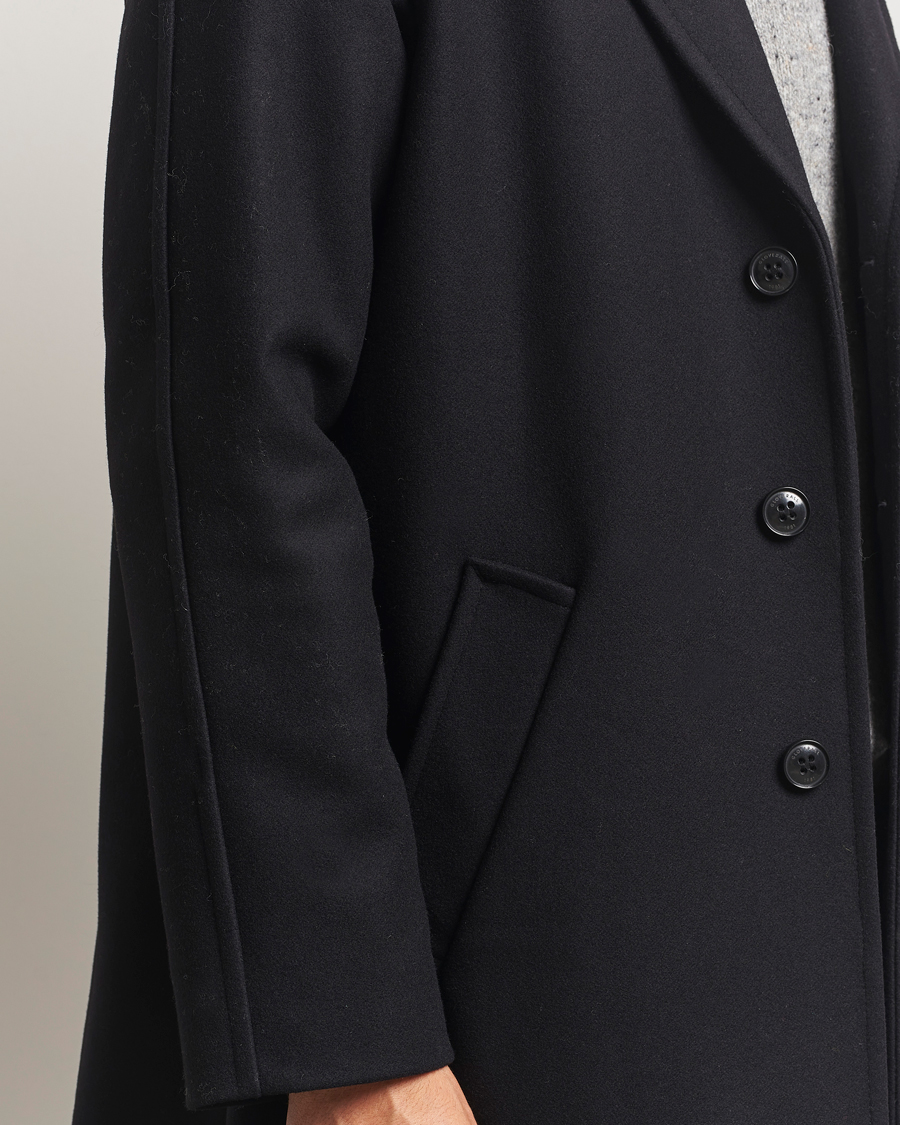 Herr | Jackor | Gloverall | Chesterfield Wool/Cashmere Refined Coat Black