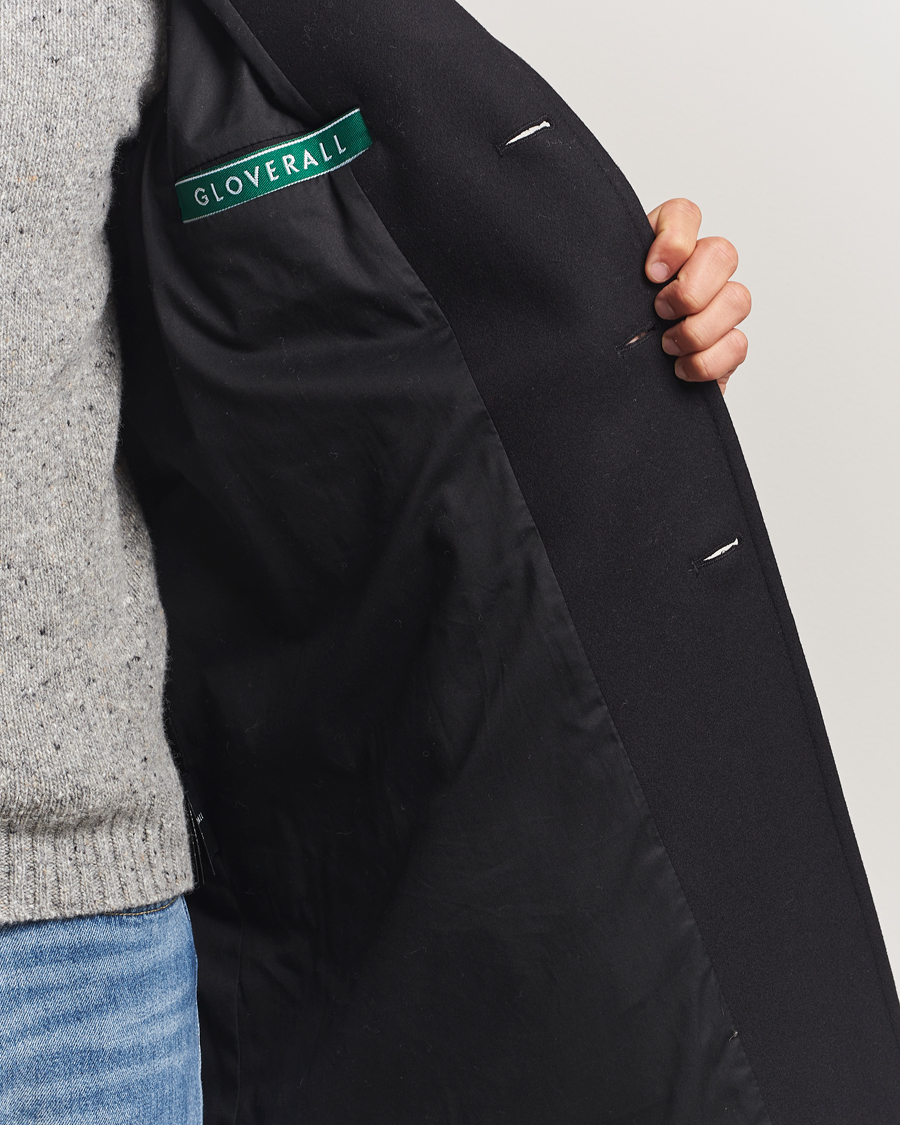 Herr | Jackor | Gloverall | Chesterfield Wool/Cashmere Refined Coat Black