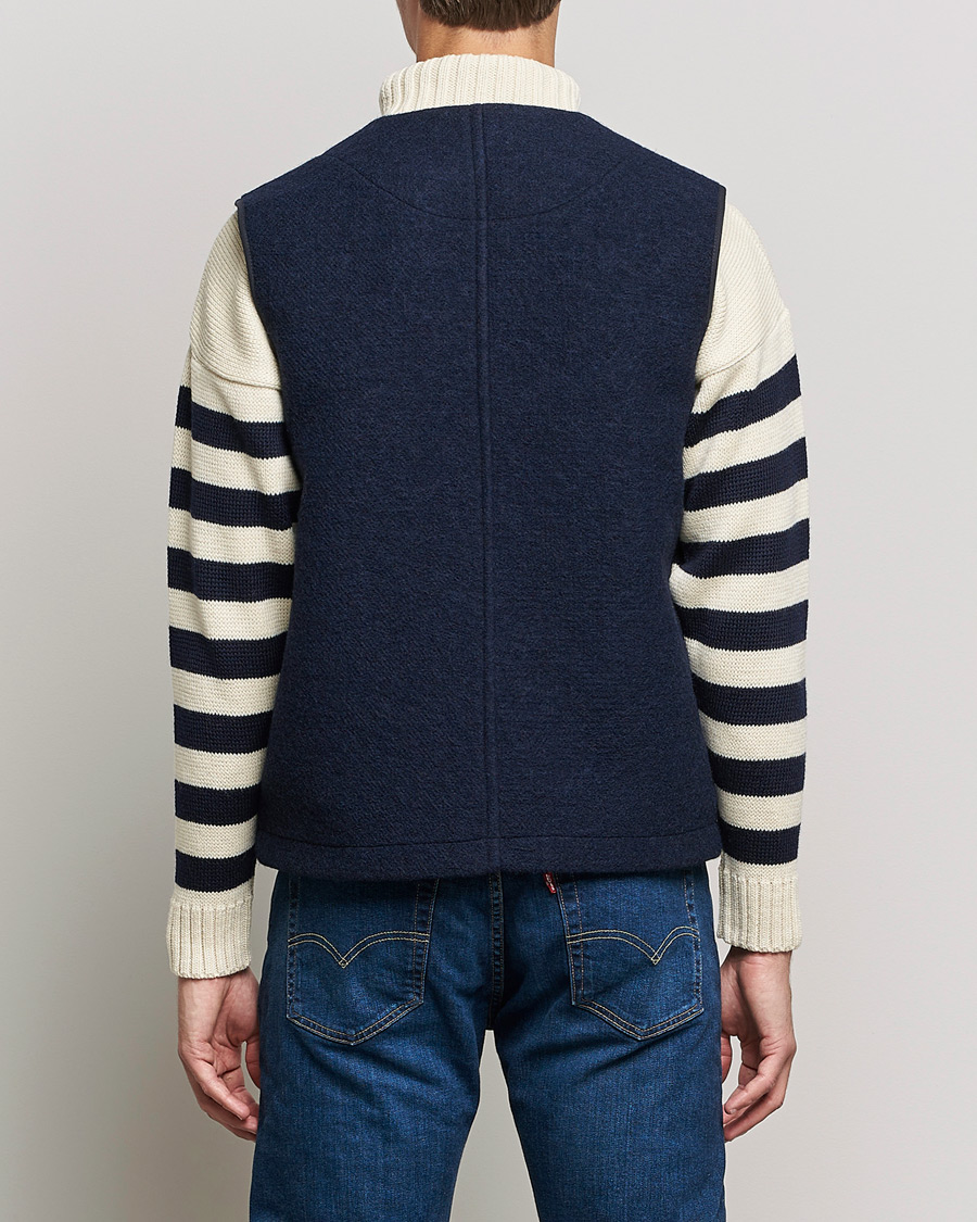 Herr | Jackor | Gloverall | Roger Double Face Gilet Navy/Brown