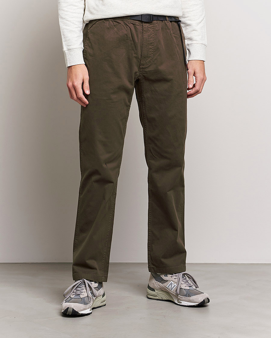 Herr | Byxor | Gramicci | Stretch Twill NN Cropped Pants Deep Brown