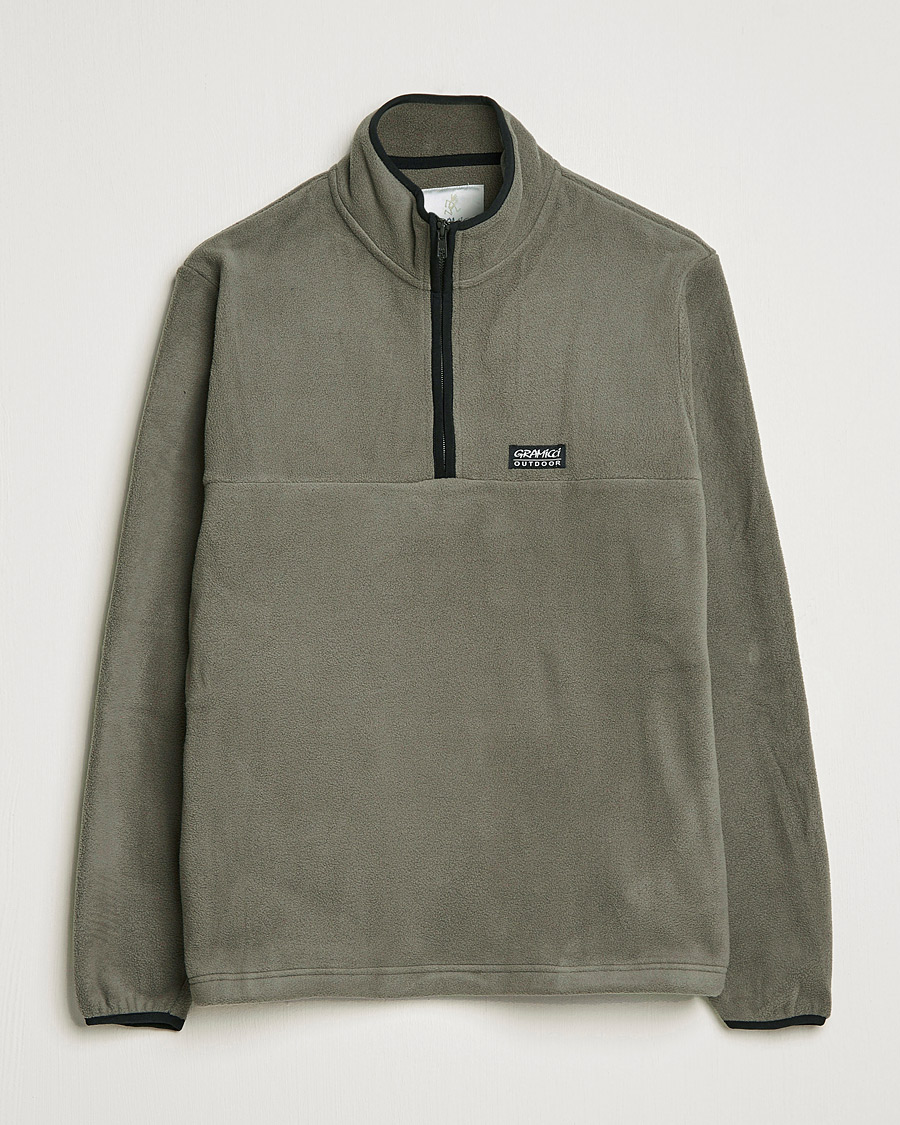 Herr | Tröjor | Gramicci | Mock Neck Fleece Grey
