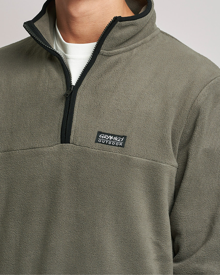 Herr | Tröjor | Gramicci | Mock Neck Fleece Grey