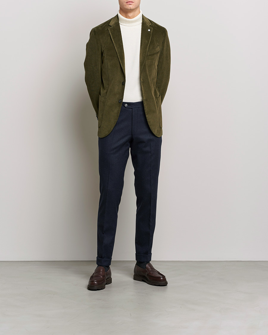 Herr | Kavajer | L.B.M. 1911 | Jack Corduroy Blazer Olive