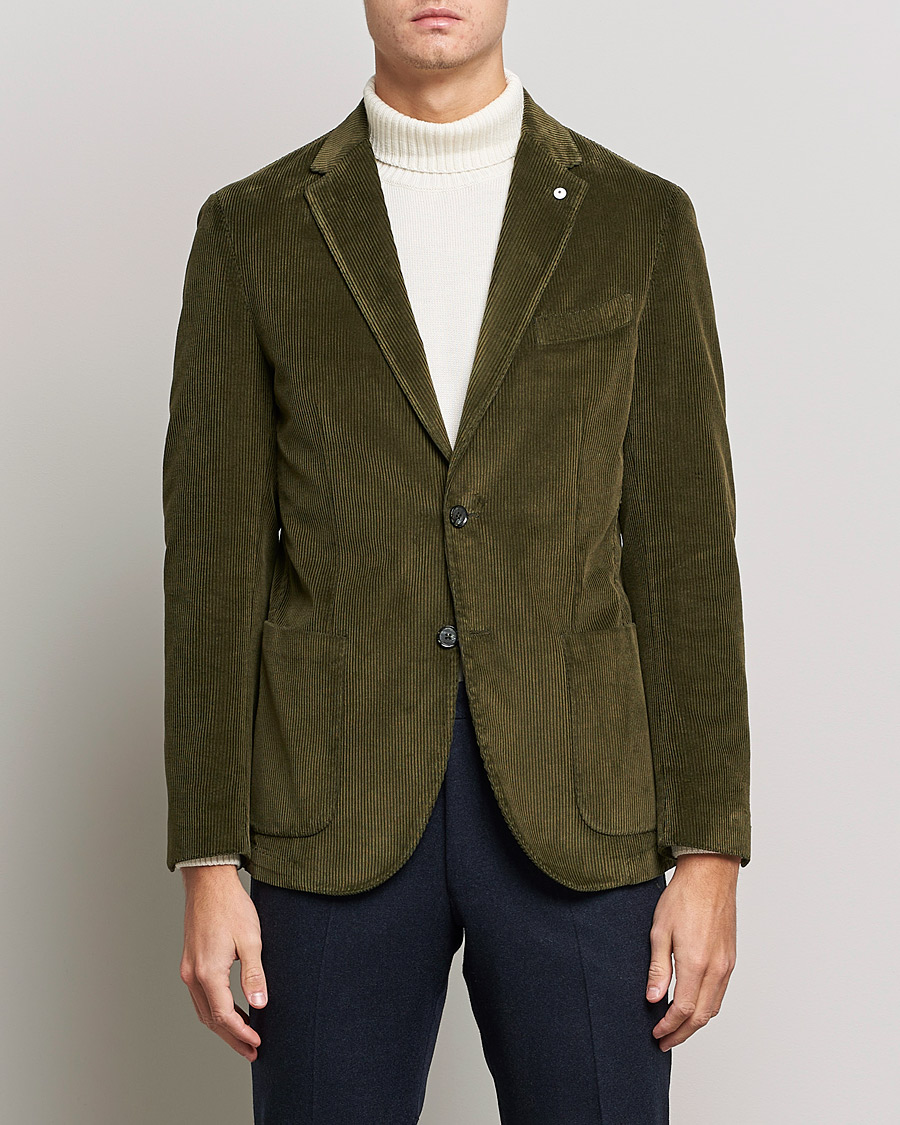 Herr | Kavajer | L.B.M. 1911 | Jack Corduroy Blazer Olive