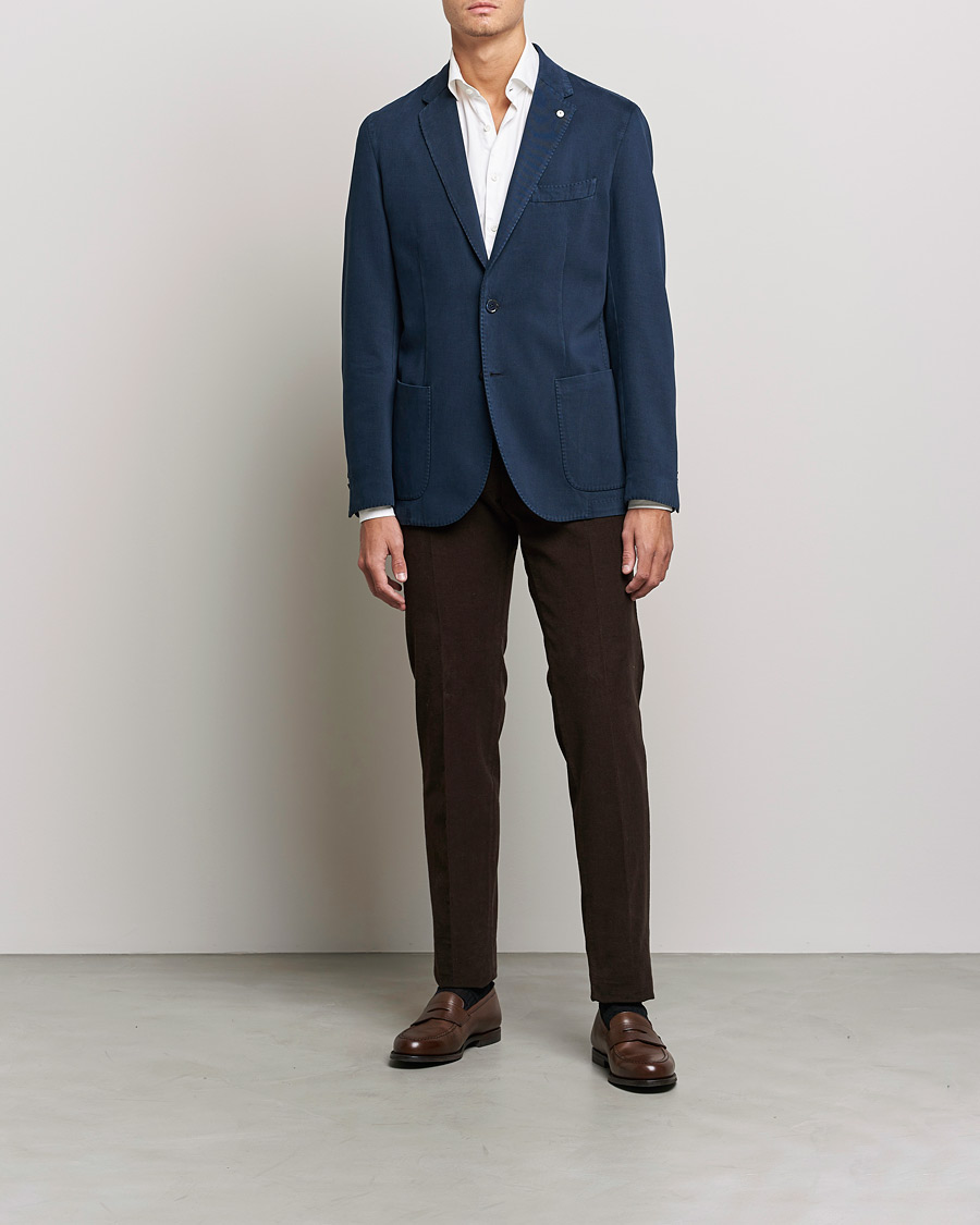 Herr | Kavajer | L.B.M. 1911 | Jack Cotton/Cashmere Blazer Navy