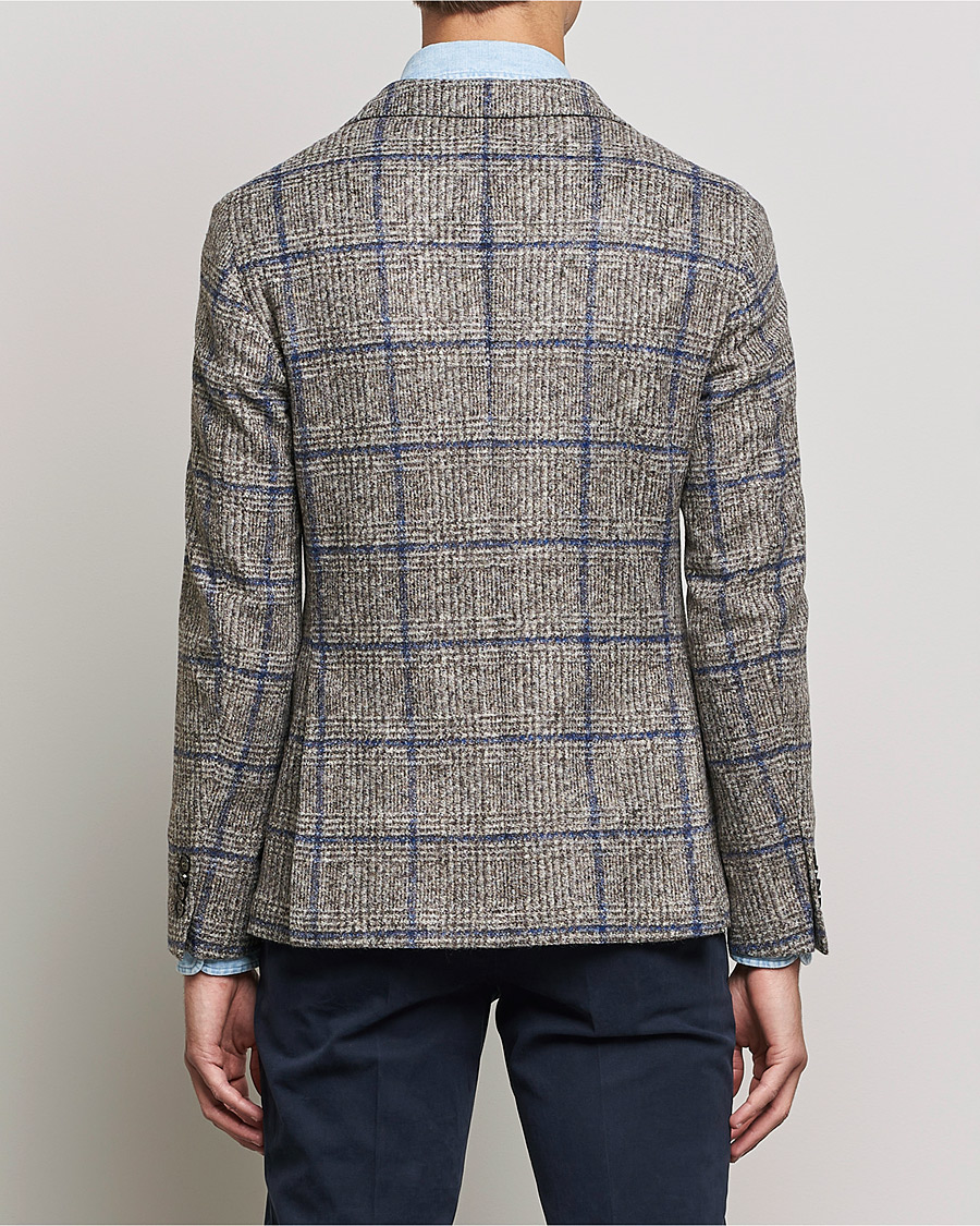 Herr | Kavajer | L.B.M. 1911 | Jack Checked Wool Blazer Grey/Blue