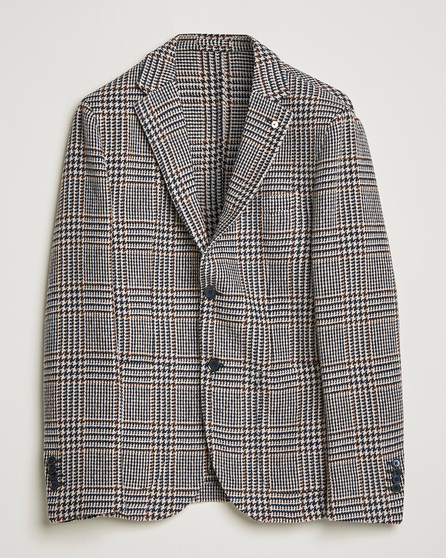 Herr | Kavajer | L.B.M. 1911 | Jack Overcheck Wool Blazer Navy