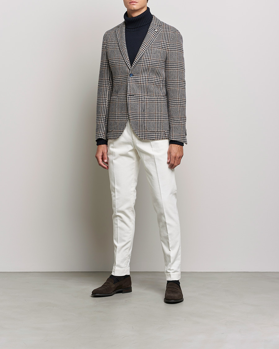 Herr | Kavajer | L.B.M. 1911 | Jack Overcheck Wool Blazer Navy