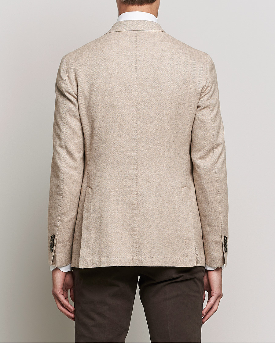 Herr | Kavajer | L.B.M. 1911 | Jack Herringbone Soft Cotton Blazer Beige