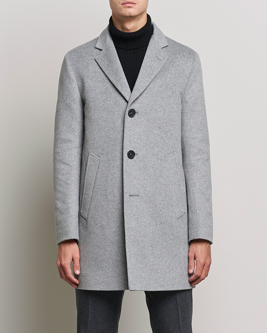 Herr |  | Oscar Jacobson | Storvik Wool/Cashmere Coat Light Grey