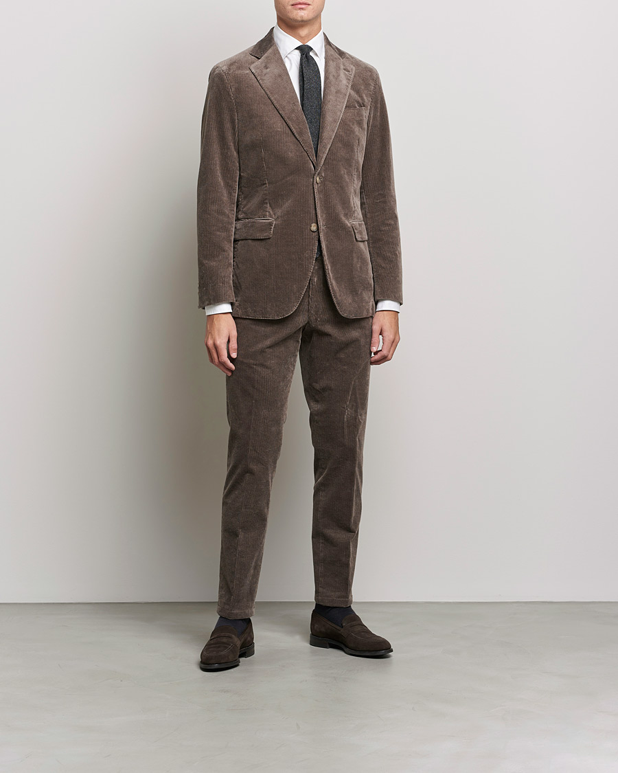 Herr | Kavajer | Oscar Jacobson | Ferry Soft Cord Blazer Light Beige