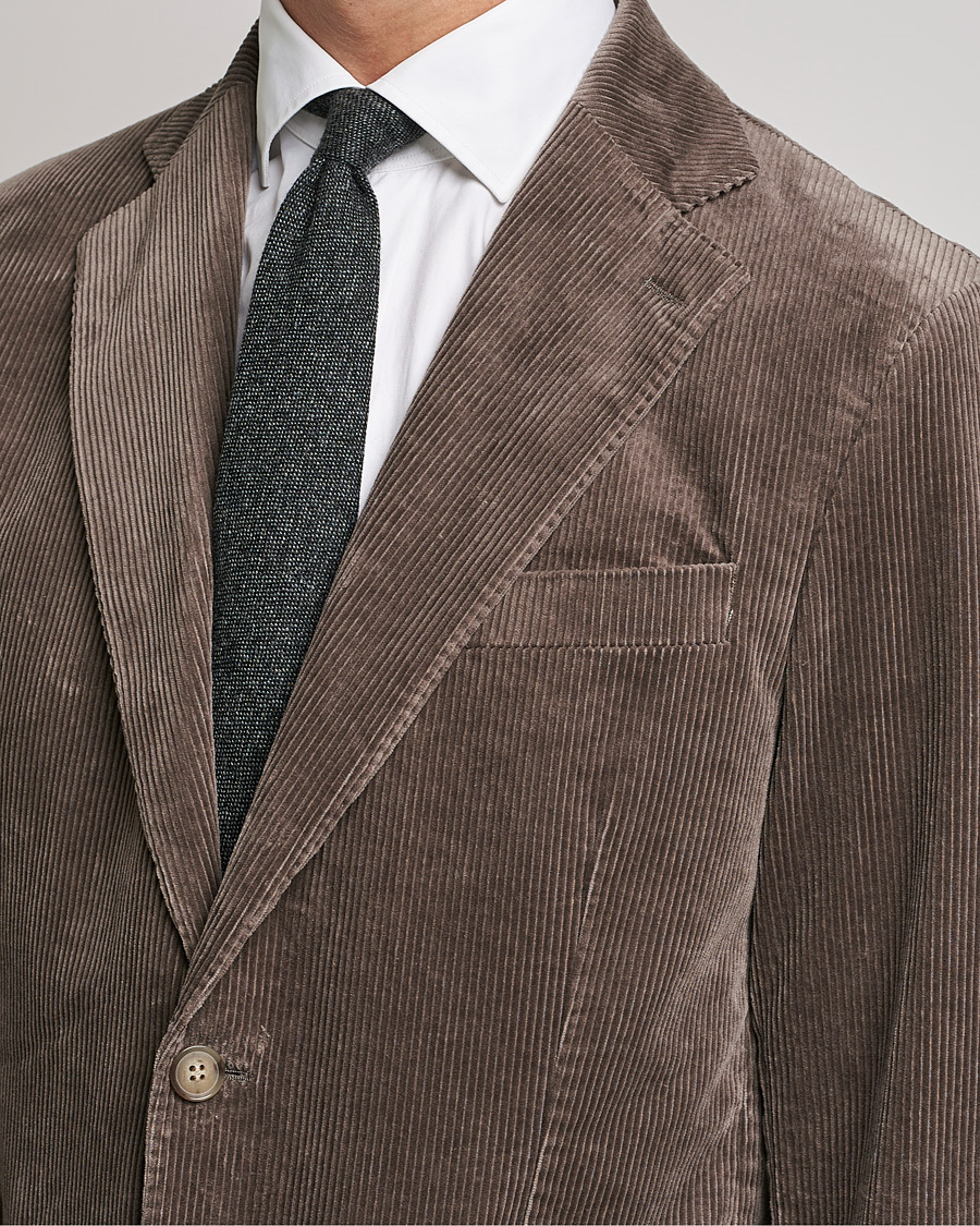 Herr | Kavajer | Oscar Jacobson | Ferry Soft Cord Blazer Light Beige