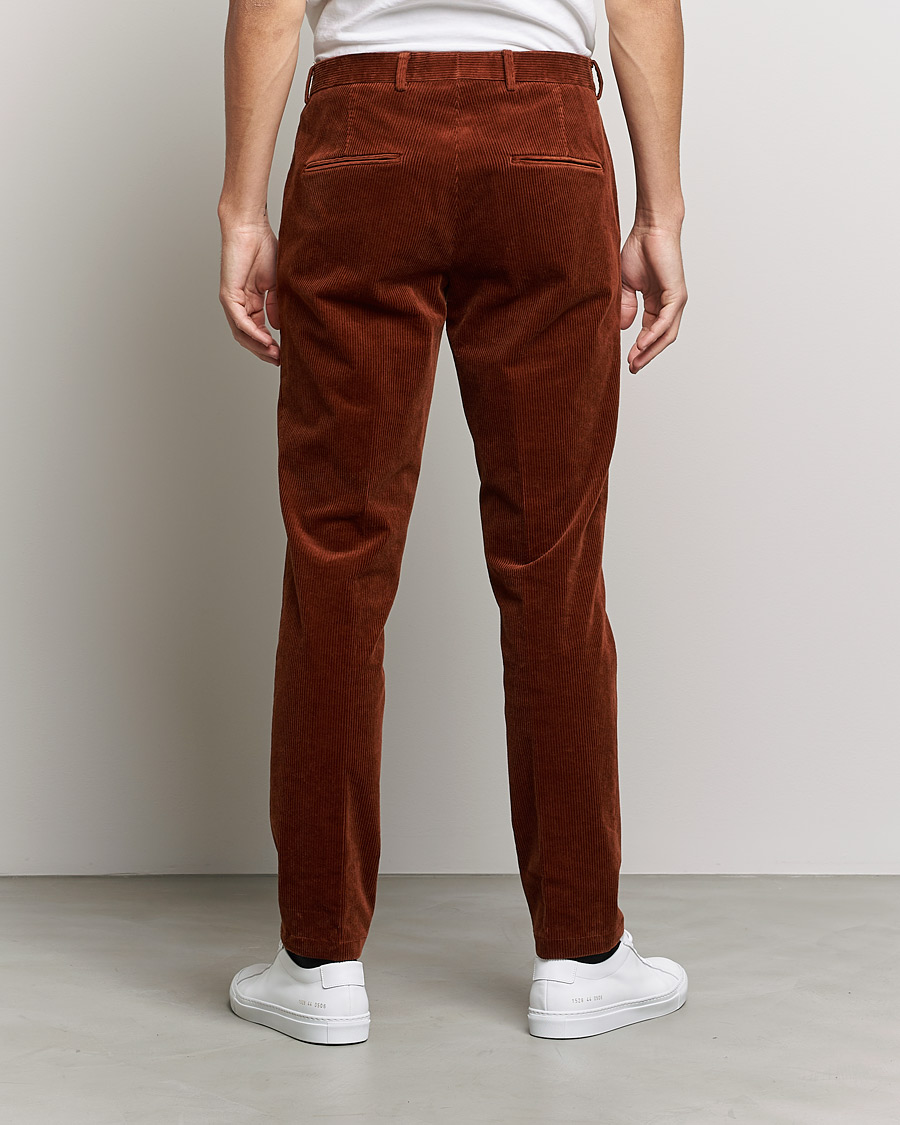Herr | Byxor | Oscar Jacobson | Denz Corduroy Trousers Orange
