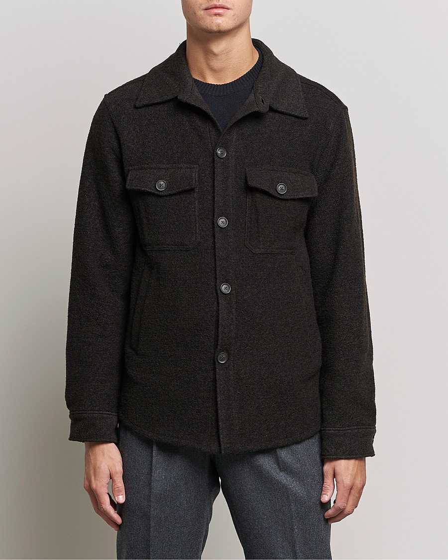 Herr |  | Oscar Jacobson | Maverick Shirt Jacket Dark Brown