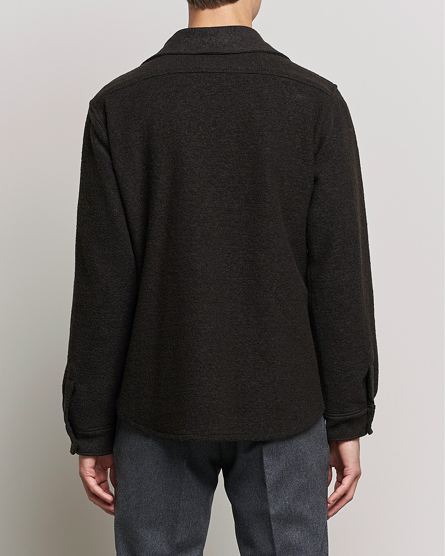 Herr | Skjortor | Oscar Jacobson | Maverick Shirt Jacket Dark Brown