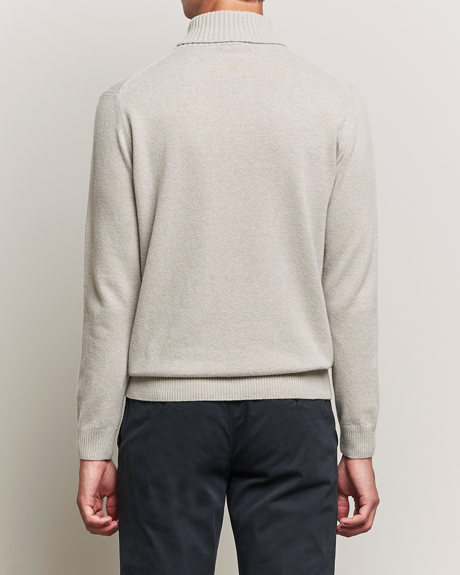 Herr | Tröjor | Oscar Jacobson | Salim Wool/Cashmere Rollneck Beige