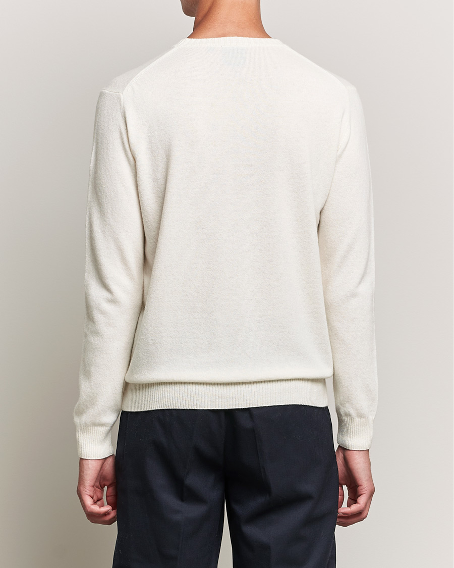 Herr | Tröjor | Oscar Jacobson | Valter Wool/Cashmere Round Neck Creme
