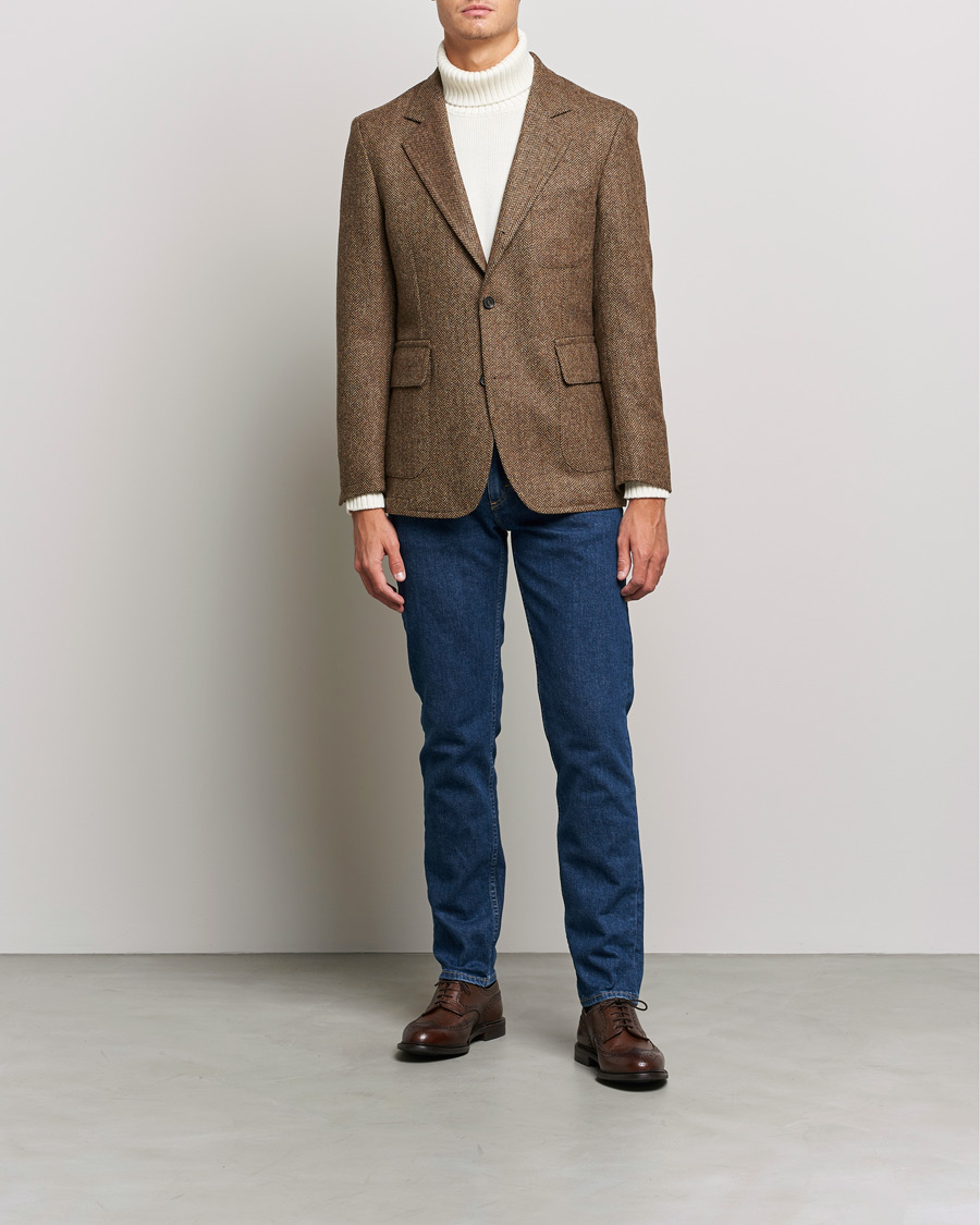 Herr | Jeans | Oscar Jacobson | Albert Cotton Stretch Jeans Thunder