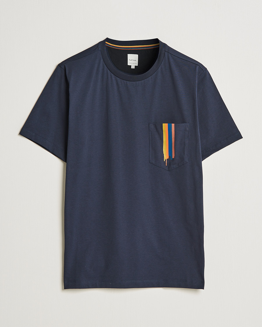 Herr | T-Shirts | Paul Smith | Artist Stripe T-shirt Navy