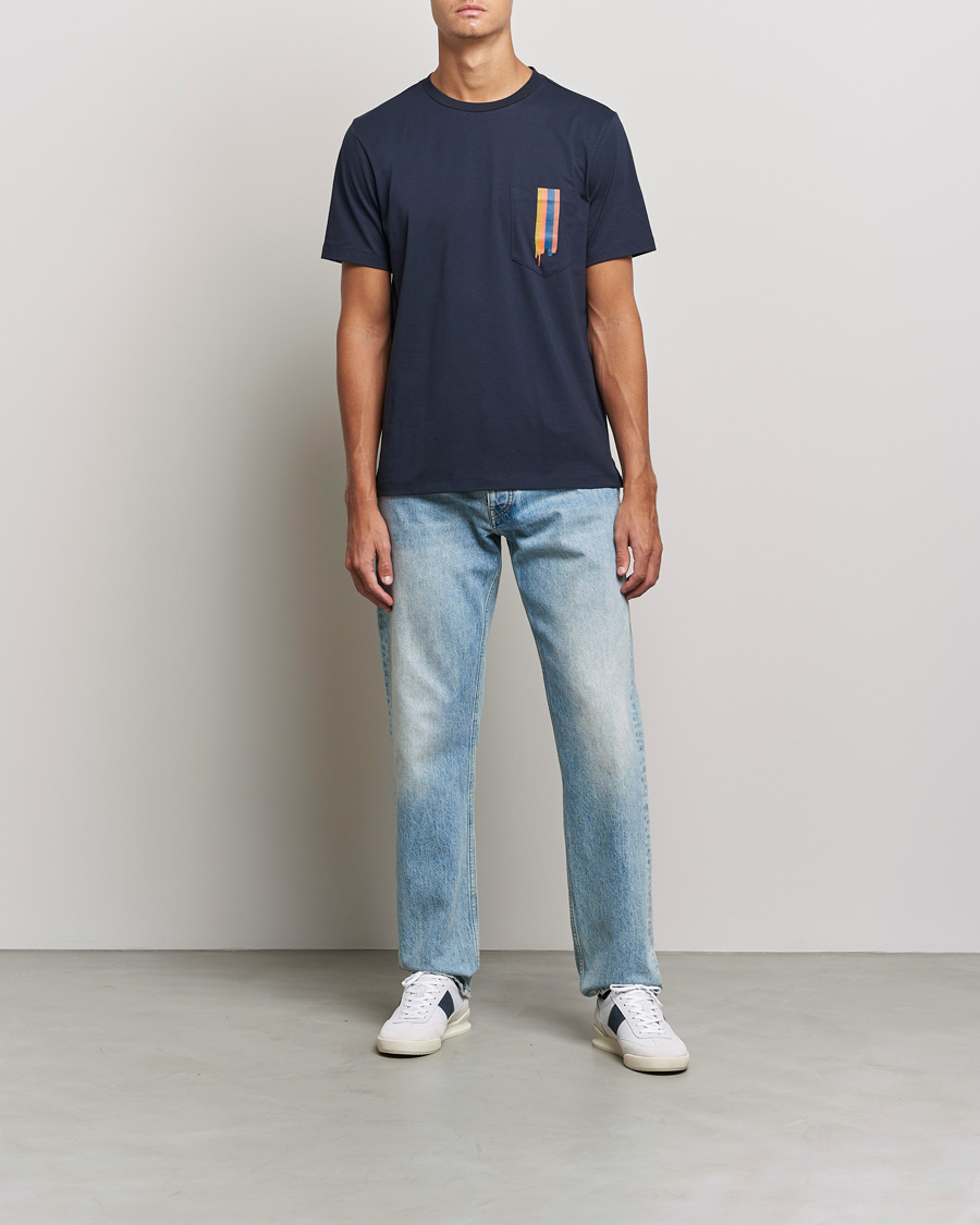 Herr | T-Shirts | Paul Smith | Artist Stripe T-shirt Navy