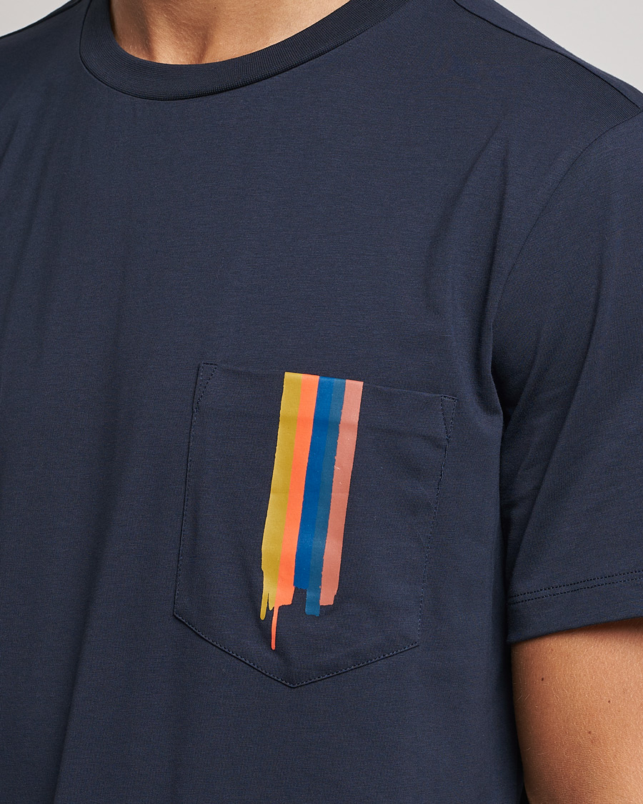 Herr | T-Shirts | Paul Smith | Artist Stripe T-shirt Navy