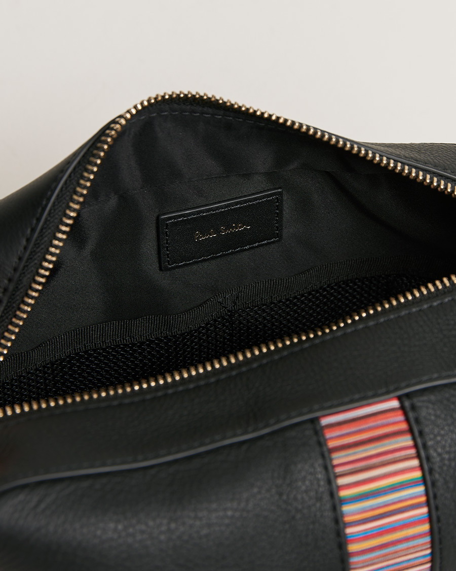 Herr | Paul Smith Leather Stripe Washbag Black | Paul Smith | Leather Stripe Washbag Black