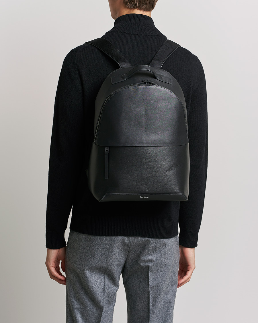 Herr | Ryggsäckar | Paul Smith | Leather Backpack Black