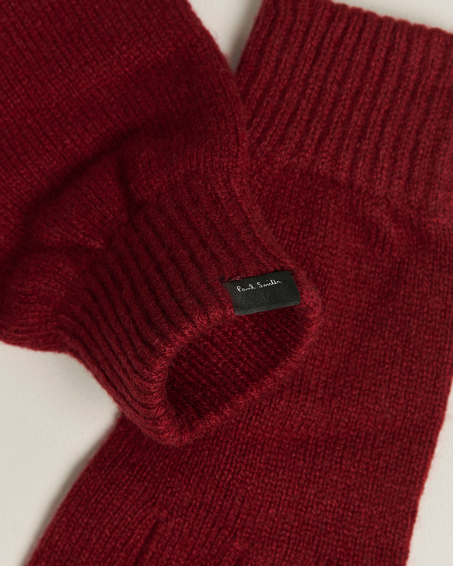 Herr | Paul Smith Chashmere Glove Red | Paul Smith | Chashmere Glove Red