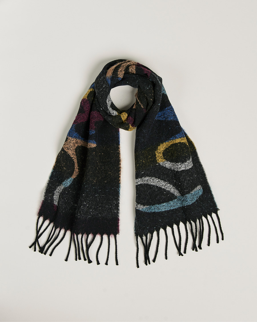 Herr | Paul Smith Wool Alpaca Scarf Black | Paul Smith | Wool Alpaca Scarf Black