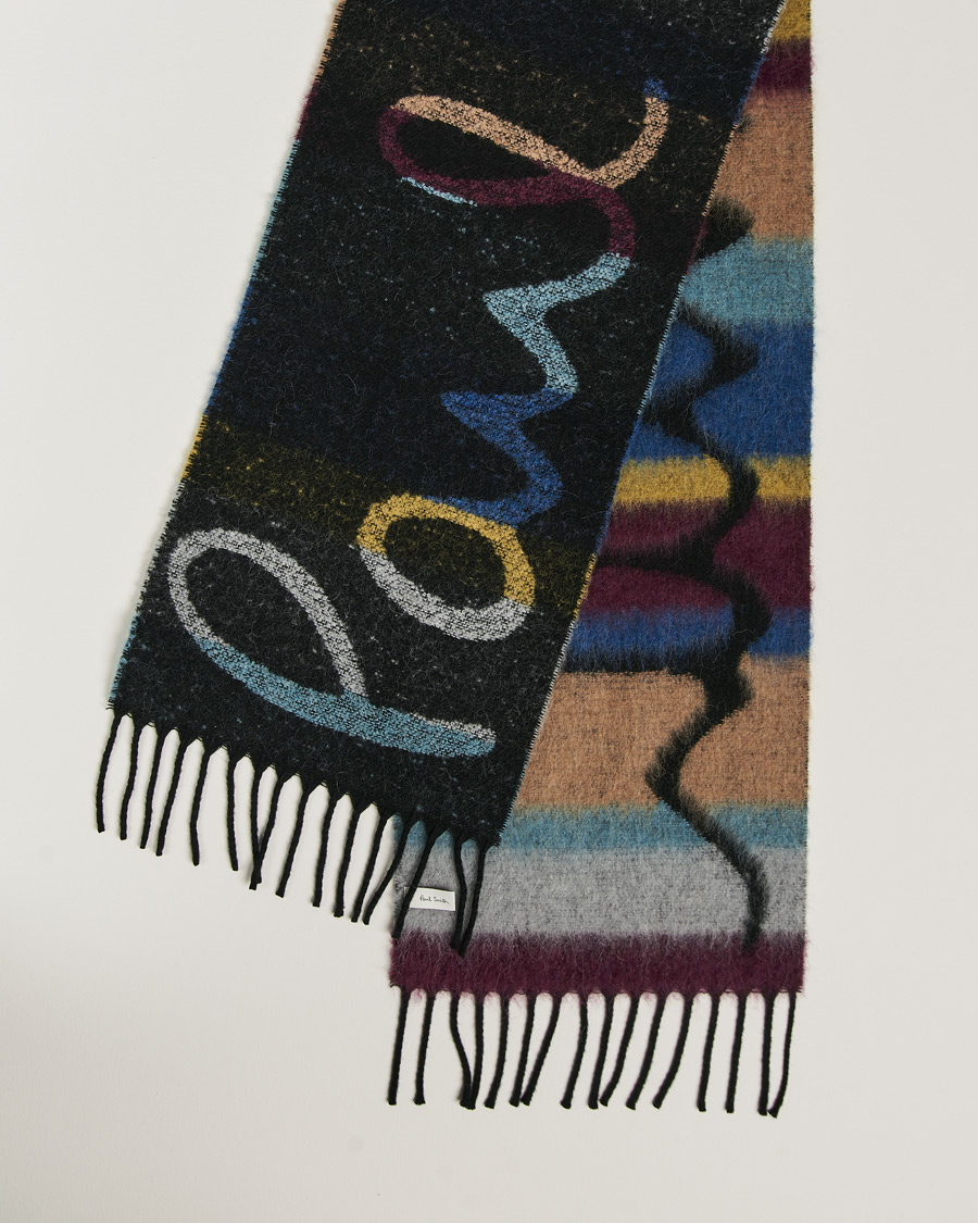 Herr | Paul Smith Wool Alpaca Scarf Black | Paul Smith | Wool Alpaca Scarf Black