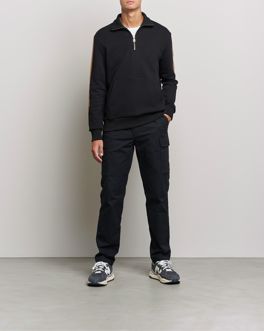 Herr | Tröjor | Paul Smith | Half Zip Sweatshirt Black